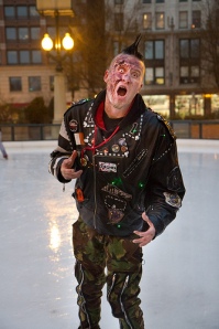 Zombie on a skating rink